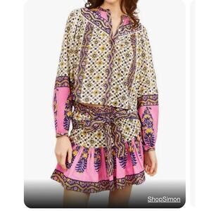 Love The Label Women’s Megan Top In Zina Print, Size M
